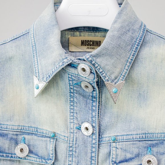 Moschino Jeans Western Accent Denim Jacket - Picture 3 of 11